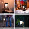 thumbnail image 2 of Outdoor Table Lamp, Brightness LED Lantern, Nightstand Rechargeable Solar Lamp, 2 of 5