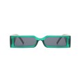 thumbnail image 3 of Qarigey Gafas de sol de lujo para mujer, gafas para hombre, gafas de protección con espejo, montura pequeña, gafas de hip hop, verde y gris Type3 NO3, 3 of 6