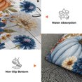 thumbnail image 6 of 2x3 Ft Entryway Area Rug, Blue Thanksgiving Kitchen Rug Runner Washable Floor Mat, Fall Pumpkin Flowers Leaf Bird Wooden Non Slip Indoor Door Mat Throw Carpet for Bathroom Living Room Bedroom, 6 of 8