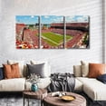 thumbnail image 2 of 3 Panel Denver Canvas Wall Art American Soccer Prints Sports Artwork Wall Decor Stadium Picture Canvas Art for Bedroom Living Room Broncos Stadium Paintings Posters Framed Ready to Hang (42"Wx20"H), 2 of 5