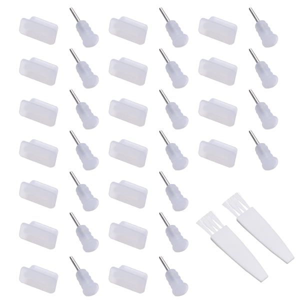 20 pares de fundas protectoras antipolvo tipo C Tapones protectores de tapones para auriculares