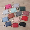 thumbnail image 3 of Cartera de mujer con borlas cortas de estilo coreano, tarjetero, billetera de estudiante, bolso con hebilla y colgante de amor, bolso pequeño multicolor, 3 of 6