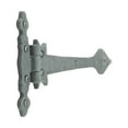 thumbnail image 3 of Renovators Supply Door Strap Hinge Black Wrought Iron Spear Tip 11 3/4 in. Set of 3, 3 of 9
