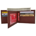 thumbnail image 1 of Mens RFID Blocking Leather Center Flap Bifold Compact Card ID Wallet, 1 of 22