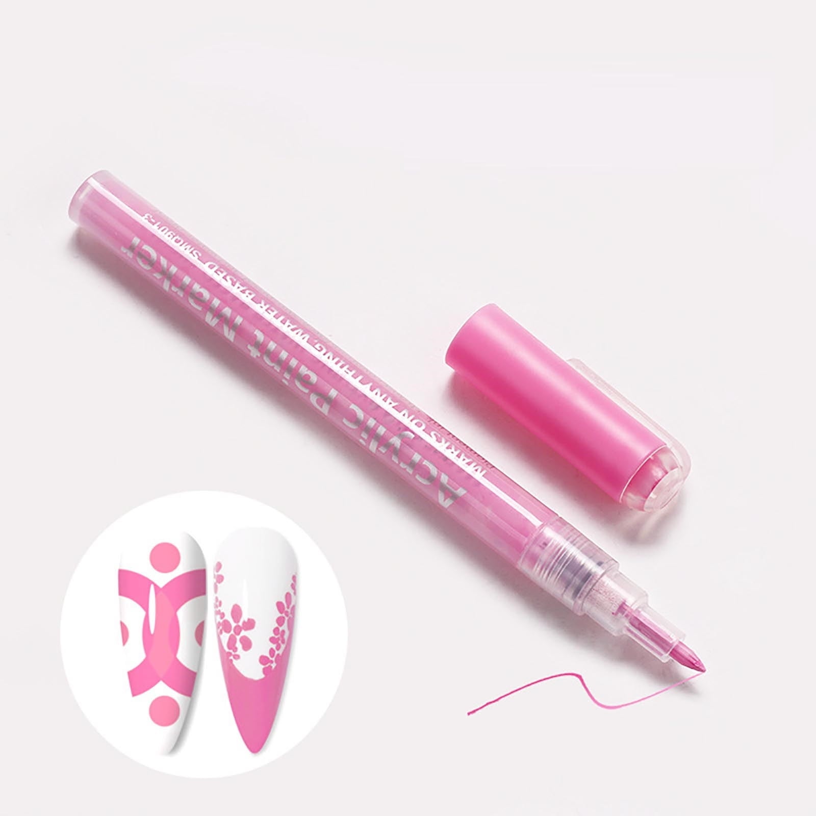 Nail Art Graffiti Pen Acrylic Marker Pen Color Hand Drawn Dots And Hooks Diy Nails No Bak Watercolor 5Ml