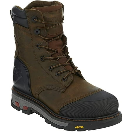 

Justin Men s Warhawk Waterproof 8 Work Boot Composite Toe Brown 11 EE