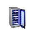 thumbnail image 7 of Landmark L3015ui1w-Rh 15" Wide 23 Bottle Capacity Single Zone Wine Cooler - Stainless, 7 of 7