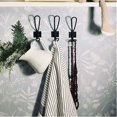 thumbnail image 5 of Jinsinto Coat Hook, 14 Pieces Large Double Fasteners Metal Robe Hook Cloth Hanging with Screws, Black, 5 of 5