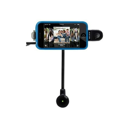 Belkin TuneBase Direct with Hands-free - Car holder for cellular phone - for Apple iPod (4G, 5G); iPod classic; iPod mini