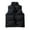 Black, variant on safuny Men's Lightweight Packable Insulated Puffer Vest Outerwear, Warm Winter Sleeveless Jacket for Golf Running White S