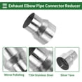 thumbnail image 4 of Adaptador de tubo reductor concéntrico de codo de doblado de escape mandrel de 2.75 a 3.5"OD, 4 of 7