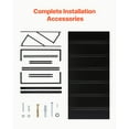 thumbnail image 5 of KFFKFF Fixed Metal Awning 80 x 36 in, Window and Door Canopy, Durable Steel Frame for Outdoor Rain, Snow, and Sun Protection, Ideal for Entrances, Windows, Porches, and Balconies, 5 of 9