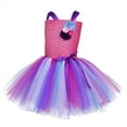 thumbnail image 5 of DPOIS Kids Girls Rainbow Cartoon Tutu Dress Princess Costume, 5 of 6