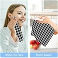 thumbnail image 7 of SKYSONIC Buffalo Plaid Washcloths, 2 PCS 12 X 12 Inches Cotton Wash Cloths, Highly Absorbent and Soft Face Towels for Bathroom,Gym,Hotel and Spa, 7 of 7
