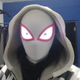 thumbnail image 2 of Máscara electrónica de Spiderman para adultos y niños, accesorio de Cosplay con ojos móviles, juguetes elásticos con Control remoto, 1:11237, 2 of 5