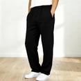 thumbnail image 2 of SJLDQY Boys' Baggy Sweatpants Elastic Waist Casual Trousers Solid Color Loose Fit Joggers with Pockets, 2 of 8