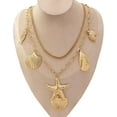 thumbnail image 3 of Charm Necklace Dainty Gold Western Outfit Beach Jewelry for Women Trendy Cowgirl Accessories for Women Gold Bow Sea Shell Pendant Necklace Preppy Stuff Summer Jewelry 2025, 3 of 14