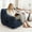 Navy Blue, variant on MOONMISS Bean Bag Chair, Bean Bag Sofa Chair with Armrests Stuffed High-Density Foam, Lazy Sofa Comfy Chairs BeanBag Chair for Adults in Living Room,Bedroom Reading,Coffee