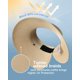 thumbnail image 2 of Sun Visor Hats for Women Wide Brim Straw Ponytail Summer Beach Hat UV UPF Packable Foldable Travel, 2 of 5