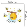 thumbnail image 4 of Animal Wall Decals for Boy's Bedroom - Honey Bee's Flying around Beehive Wall Sticker Decal With Easy Installation Instructions Kid's Bedroom Decal Wall Sticker - Size: 20 In x 18 In, 4 of 5