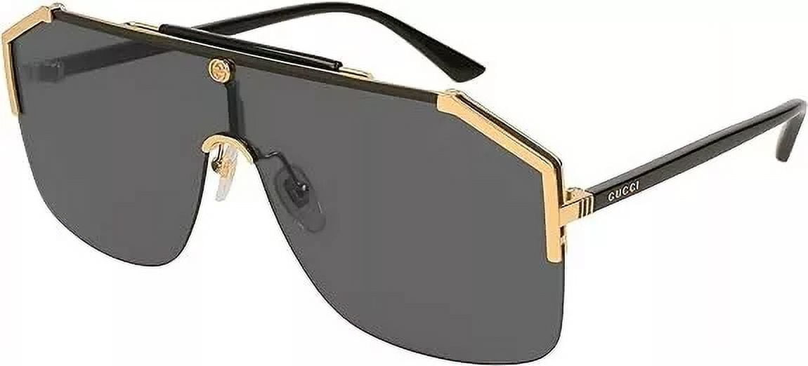 Gucci Women's Shield Sunglasses, Black/Gold/Gray - Walmart.com