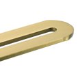 thumbnail image 4 of Unique Bargains Adjustable Corner Code, 4 Pack 215x24mm - Stainless Steel Flat Straight Thickened Slotted Brace Brackets (Gold), 4 of 5