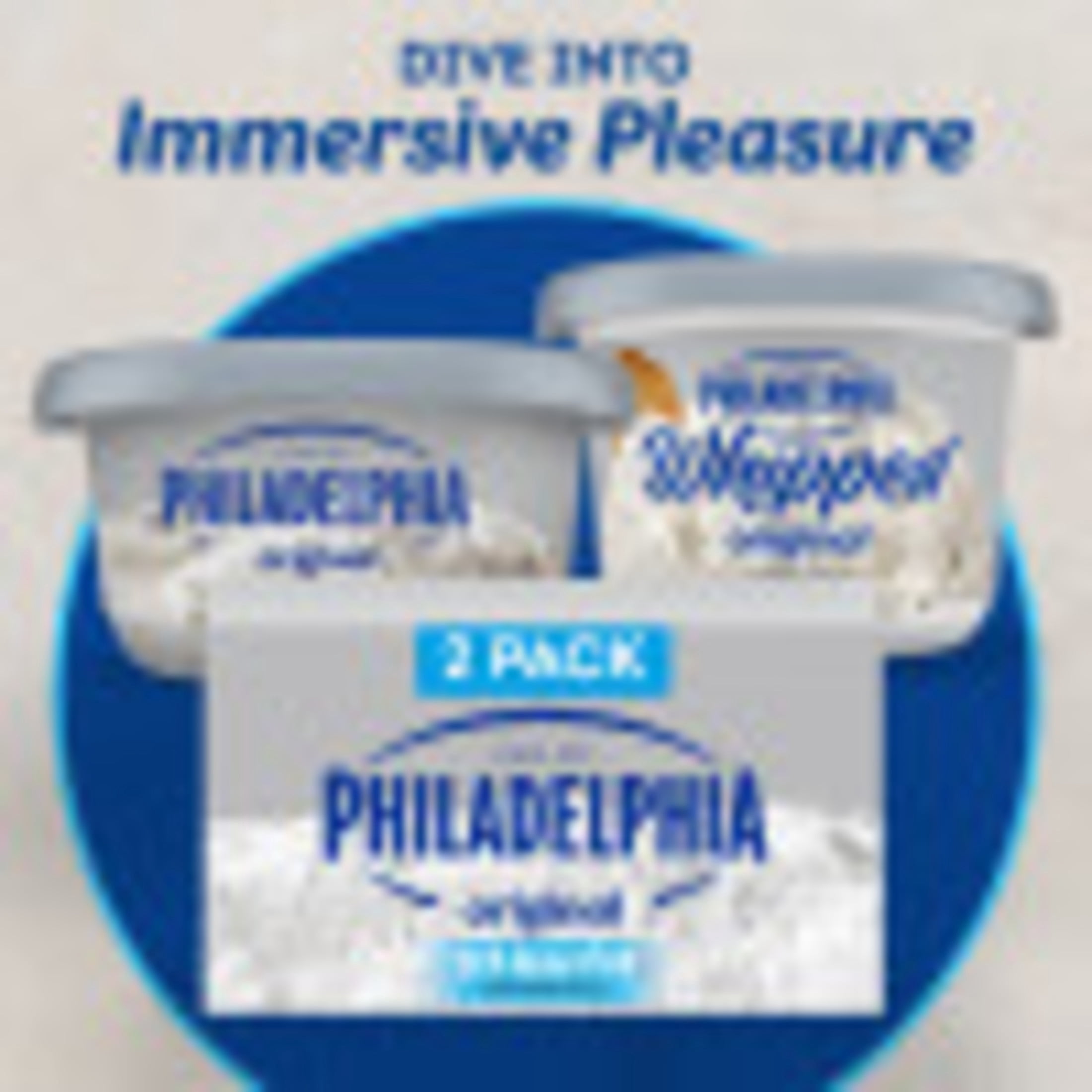 Philadelphia Neufchatel Cheese, 2 Blocks, for Recipes and Baking, 1/3 Less Fat, No Artificial Preservatives, Flavors or Dyes, 8 oz