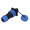 thumbnail image 2 of IP68 Waterproof Plug Socket Square Screw Crimping Aviation Industrial Connector Adapter 250V3 Pin, 2 of 14