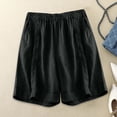 thumbnail image 2 of CAIVO Women Plus Size High Waist Shorts Loose Large Size A-Line Shorts Fashionable Summer Outdoor Casual Solid Color Bottoms, 2 of 4