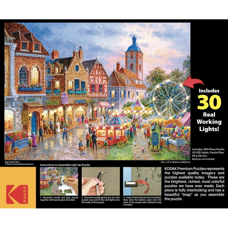 Cra-Z-Art Kodak 500-Piece Beary Patch Park Light-up Adult