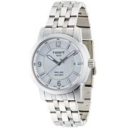 tissot men's t014.410.11.037.00 prc 200 silver dial stainless-steel bracelet watch