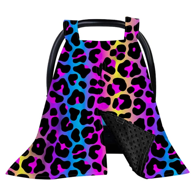Funda térmica para cesta de bebé con estampado de leopardo, funda para carrito, funda para asiento infantil