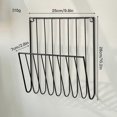 thumbnail image 3 of Wall Mount File Holder Magazine Rack Iron Versatile Decorative Newspaper Holder Mail Organizer for Papers Documents Brochures, 3 of 5