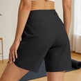 thumbnail image 6 of Lmueinov Women's 7" Athletic Running Long Shorts Workout Hiking Shorts Quick Dry High Waisted Active Zipper Pocket, 2026 Summer Trendy, 6 of 7