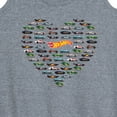 thumbnail image 3 of Hot Wheels - Valentine's Hot Wheels Heart - Women's Racerback Tank Top, 3 of 5