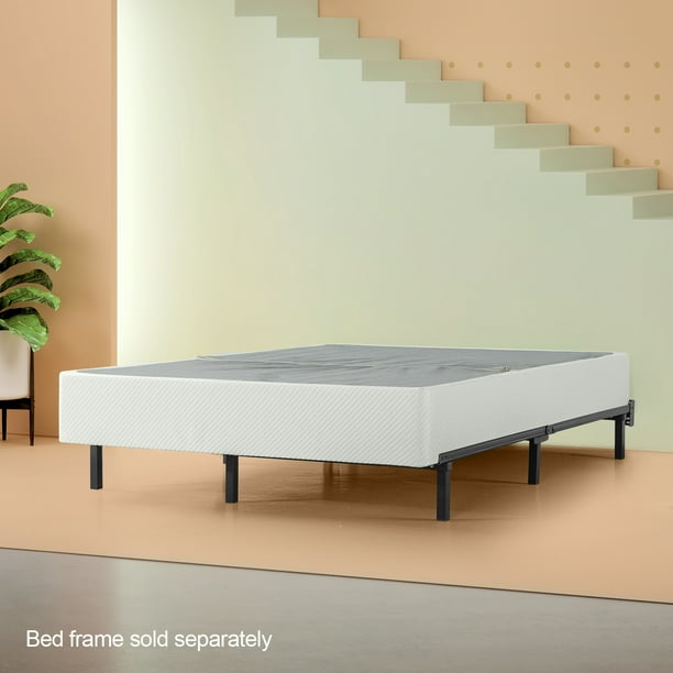 Zinus No Assembly 9 Cool Grey Metal Box Spring Full Walmart Com Walmart Com