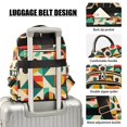 thumbnail image 3 of FORMRS Mini Backpack Purse for Women Travel Daypack Casual Shoulder Bag, Beige Geometric, 3 of 7