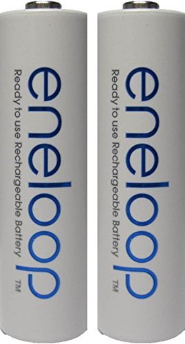 2 Pack Newest Version Panasonic Eneloop 4th Generation AA NiMH Pre-charged 2100 Times Rechargeable Batteries