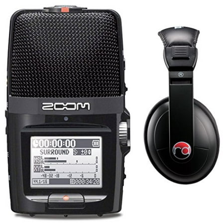 Zoom H2n Digital Multitrack Recorder w/ Resident Audio R100 Headphones - (Best Multitrack Recorder App)
