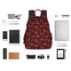 thumbnail image 4 of Disketp Red Skulls Mochila Ligera e Impermeable, Mochila de Día Resistente para Viajes, Senderismo y Uso Diario para Hombre y Mujer, 4 of 7