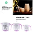 thumbnail image 3 of Classic Kitchen Accessories, Plastic Measuring Jug | 600ml/300ml/150ml | Clear | Lightweight | Easy To Read Measurements | with Handle By House, 3 of 5