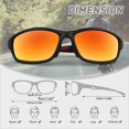 thumbnail image 5 of LINVO Polarized Sports Sunglasses for Men UV400 Protection Wraparound Goggles for Fishing Cycling Running, 5 of 8