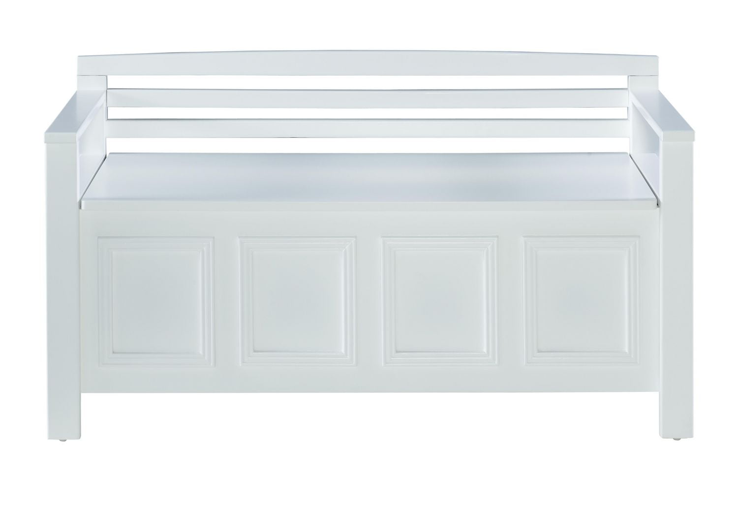 Niles White Storage Bench