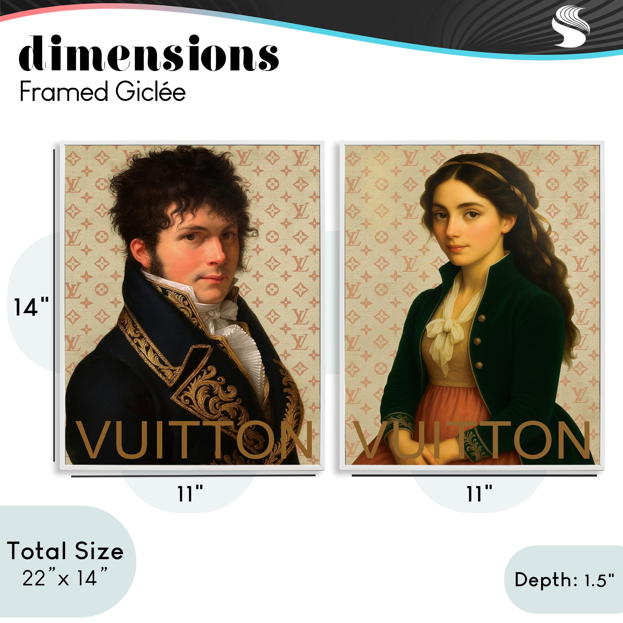 Stupell Industries Glam Fashion Models in Spring 2 Piece White Framed Giclee Art Set, design by Grotto Studios