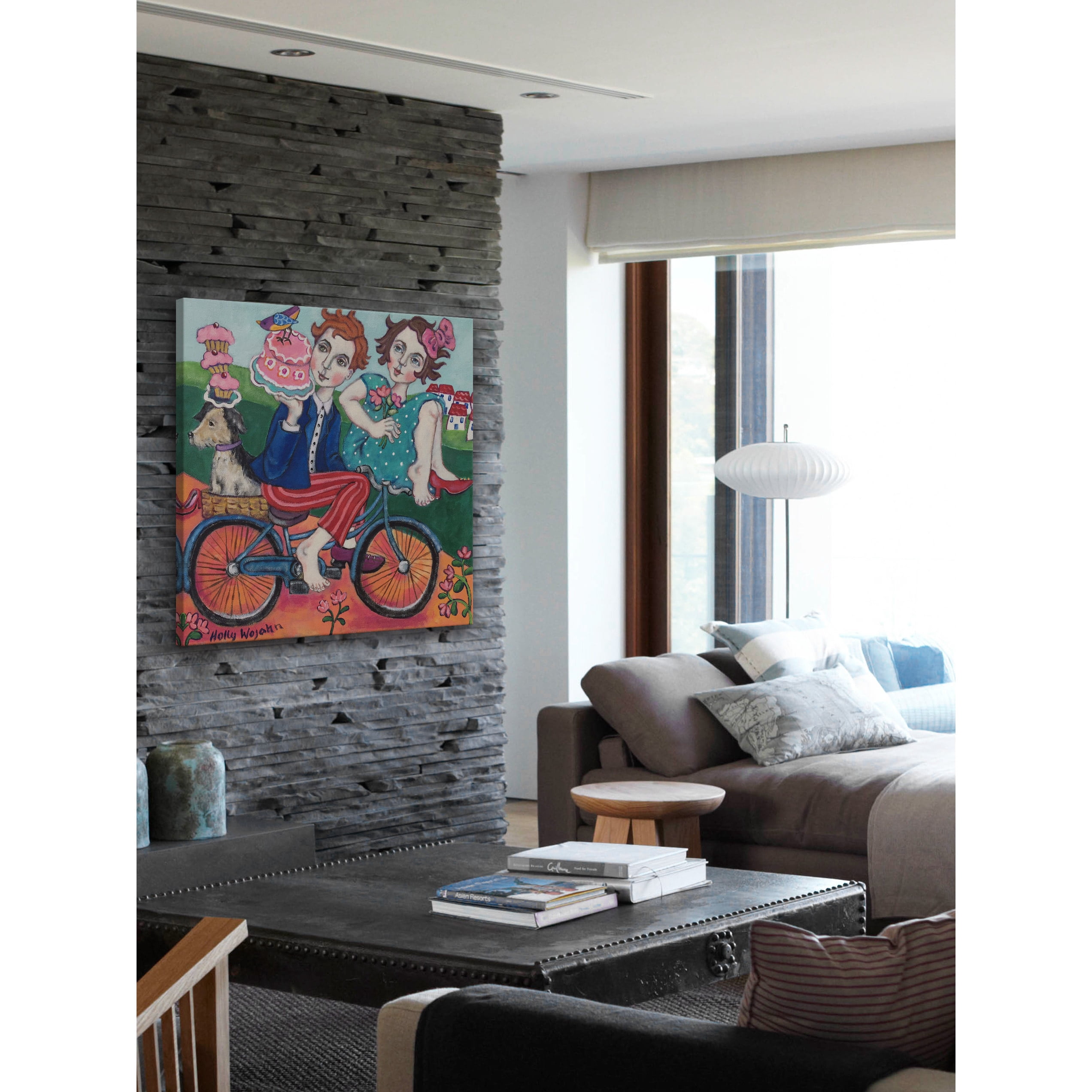 Marmont Hill "The Cake Getaway" by Holly Wojahn Painting Print on Wrapped Canvas