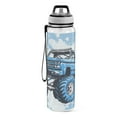 thumbnail image 2 of Stars Monster Truck Sports Water Bottle Portable Travel Mug 32oz BPA Free Leak Proof Straw Transparent Tritan for Gym Yoga Cycling Camping, 2 of 7