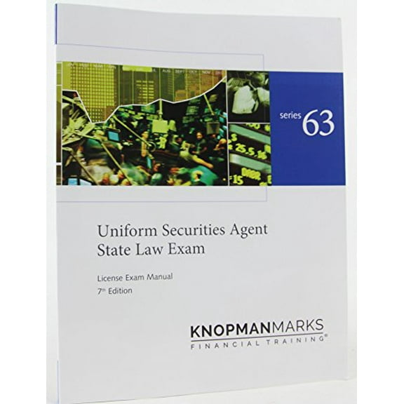 Pre-Owned Kaplan Series 63 Securities License Exam Manual, Uniform Securities Agent State Law Exam 7th edition, 9781475433166, 1475433166, Paperback, 7th Edition edition