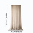 thumbnail image 2 of Light Filtering Outdoor Sheer Curtain for Patio and Gazebo, Waterproof Polyester Privacy Drape with Rod Pocket, Versatile Sun Shade Panel for Porch, Pergola, Balcony, and Indoor Window Decor, 2 of 8