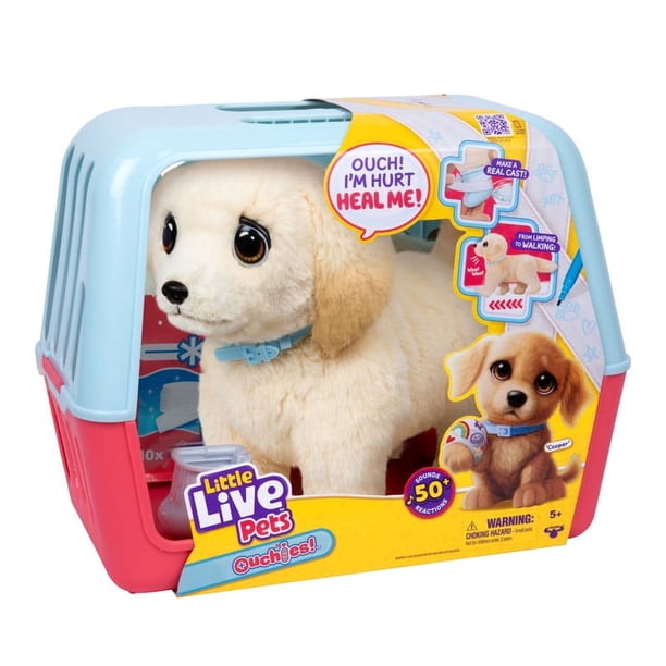 Mascota de Juguete Perrito Ouchies Little Live Pets Movimientos y Sonidos Interactivo