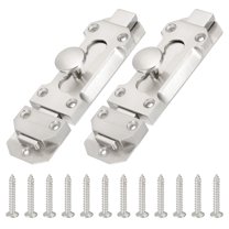 Uxcell Barrel Bolt Latch Vintage Slide Lock with Mounting Screws for Wooden Door Barn Fence Shed Window Silver 5 Inch